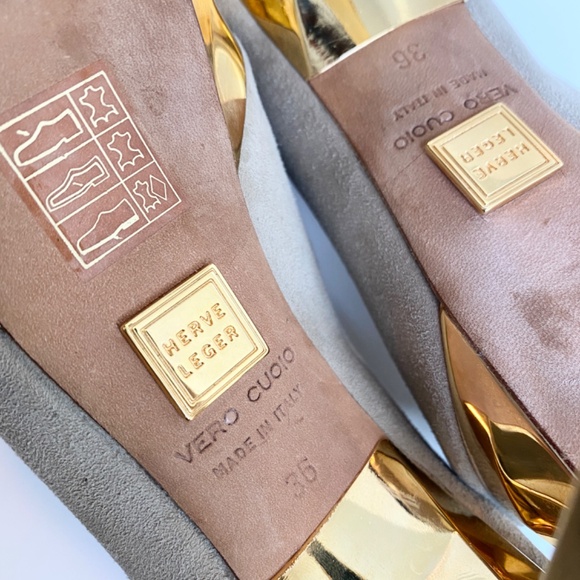 Herve Leger Geometric Platform Heels - Picture 6 of 10